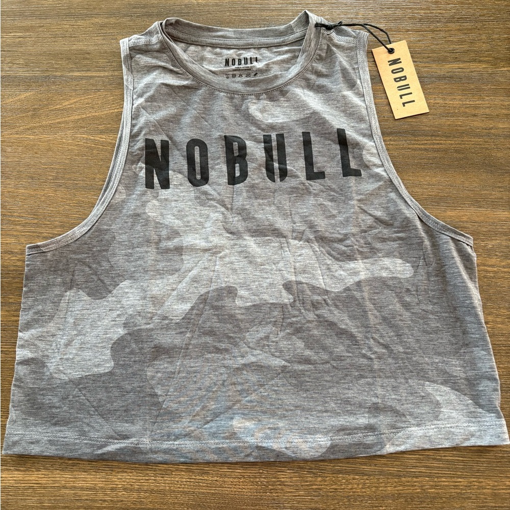 NOBULL Charcoal Camo Sleeveless Top - S